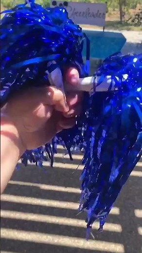 Cheerleader pool party & drive thru celebration for a birthday