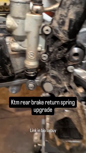 Nice little cheap upgrade for the KTM rear brake spring | Rutherford Racing