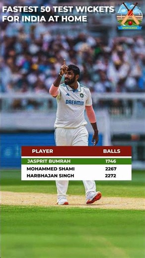 Fastest 50 Test Wickets For India At Home #jaspritbumrah #mohammedshami #harbhajansingh #cricket