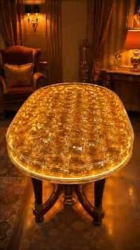 Satisfying Epoxy Table Build That Actually Looks LUXURY 😍 #diy #shorts