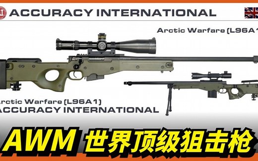 AWM狙击枪之王！世界顶级狙击步枪AWM！你知道AWM与AWP的区别吗？