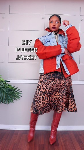 DIY Denim Puffer Jacket: Thrift Flip & Sewing Tutorial