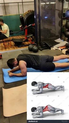 Plank hip twist abs workout #gym #motivation #abs