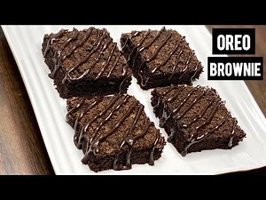 Oreo Brownie Recipe | Only 4 Ingredients Without Egg & Oven | Easy Brownie Recipe
