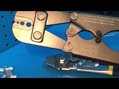 IWISS Wire Rope Crimping Tools for Aluminum Sleeves Swaging end terminals with Wire Rope Cutters