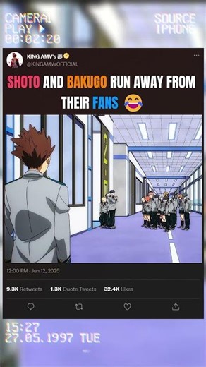 SHOTO AND BAKUGO RUN AWAY FROM THEIR FANS 😂 | #myheroacademia #edit #mha #amv #anime