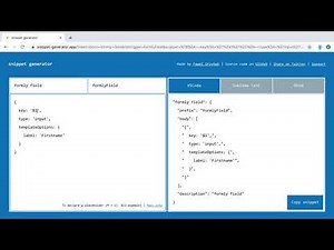 Create Visual Studio Code snippets with snippet-generator