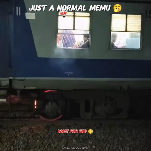 MEMU Train Wheel On FIRE 🔥 Extreme Rail Moment | Indian Railways Shock