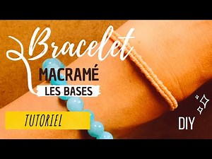 TUTO MICRO MACRAMÉ 💪 bracelet facile débutant • DIY Macrame Friendship Bracelet
