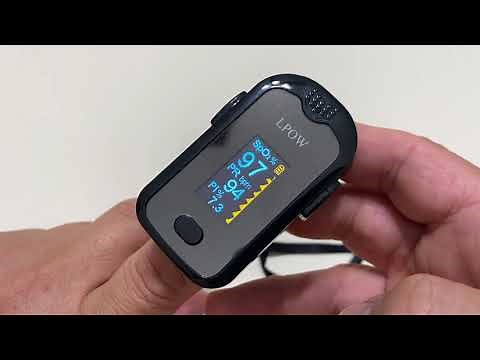 LPOW Pulse Fingertip Oximeter, Blood Oxygen Saturation Monitor, Pulse Rate, SpO2 Levels, OLED