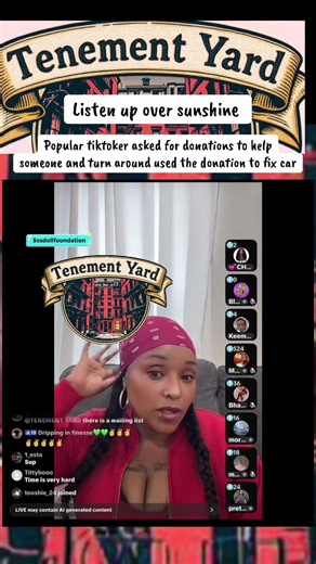 Popular tiktoker asked for donations to help someone and turn around used the donation to fix car #candy #sunshinedoll