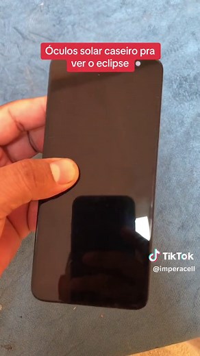 Oculos solar caseiro pra ver o eclipse sem gastar nada facil e rapido