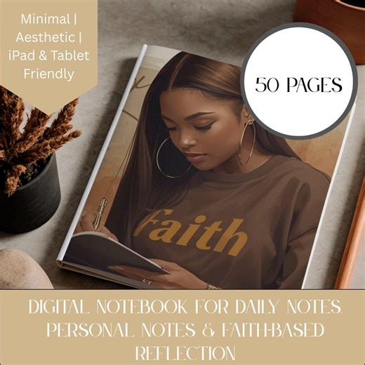 Beige and Brown Aesthetic Digital Notebook for Daily Notes, Faith Journaling, Reflection and Mindfulness, Soft-life Routines for Women - Etsy