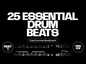 25 Essential Drum Beats Every Drummer Should Know Part 1 | Sheet Music