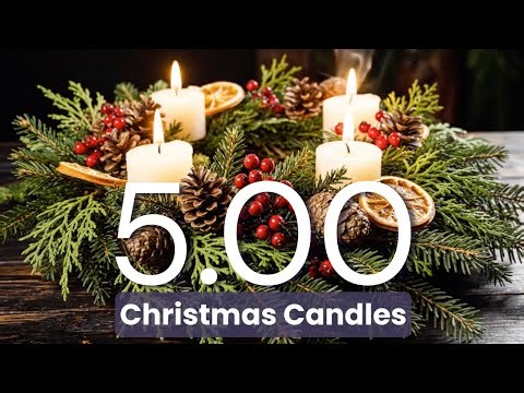 Calming Winter Solstice Candle Timer – 5 Minutes of Meditative Stillness