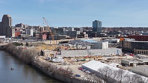 52K views · 339 reactions | Construction on the Acrisure Amphitheater in downtown Grand Rapids is progressing. Project leaders hope the 12,000-seat venue will boost the local economy and support new businesses. https://www.woodtv.com/news/grand-rapids/grand-rapids-businesses-eager-for-amphitheaters-completion/ | WOOD TV8 | Facebook