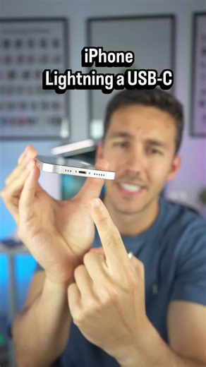 Este accesorios te permite convertir tu iPhone Lightning en USB-C 🤔 #usbc #iphone #apple #ios