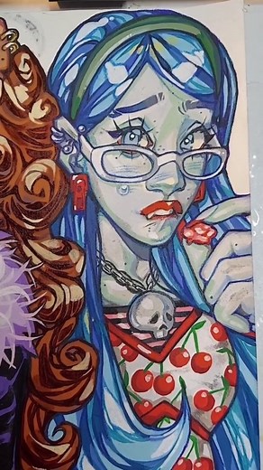 Julia Lee on Instagram: "NOW ITS TIME TO DIGITALIZ the drawing! artistsoninstagram #art #mystyle#sketches #anime #drawing #pencilart #sketchbook #pencil #arttok #artistsoninstagram #art #mystyle"