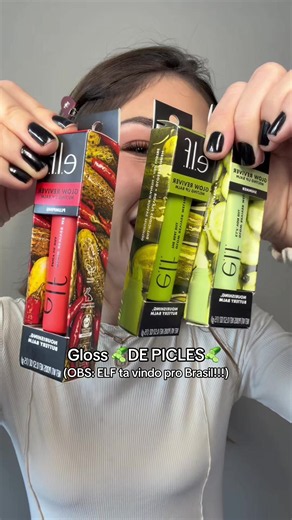O que acharam amigas?? E ELF TA VINDO PRO BRASILLLL🤩🤩🤩 obs: não sei se essess gloss vem #tiktokbeleza #maquiagem #elf #elfcosmetics #dicademaquiagem