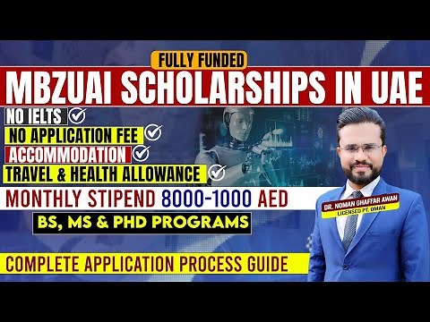 Fully Funded Scholarships 2026 at MBZUAI Abu Dhabi-UAE | BS, MS & PhD Programs | Complete Guide