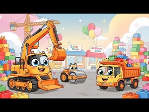 Let’s Build Toy City 🏗️ Gentle Construction Cartoon