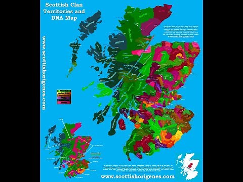 The Clan Territories of Scotland Map