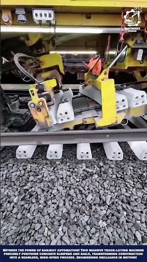 Precision Rail Laying Machine Work for Railway infrastructure construction and track maintenance
