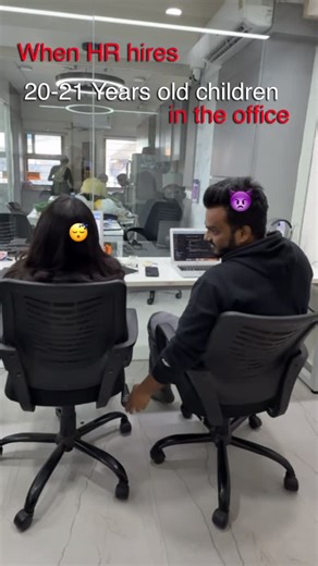 WebDesk Solution Pvt Ltd on Instagram: "just for fun : 😄 HR ko employee hire karne ko bola tha..Bache hire kar liye😛😝 #monday #mondaymorning #mondayblues #mundayfunday #corporate"