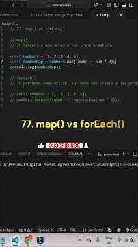 What's the REAL Difference Between map() and forEach() in JavaScript?