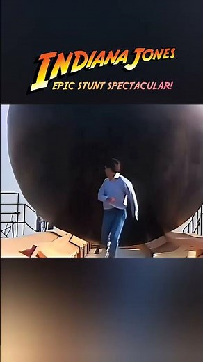 Indiana Jones Stunt Spectacular behind the scenes of boulder run #indianajones #disney #disneyworld