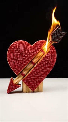 Matches Statue #matchstick #fireart #oddlysatisfyingvideo #satisfyingvideo