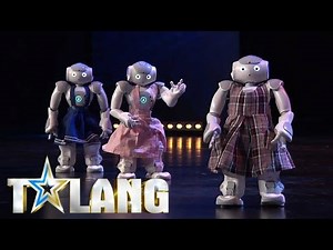 Cool robotdance performed in Sweden's Got Talent