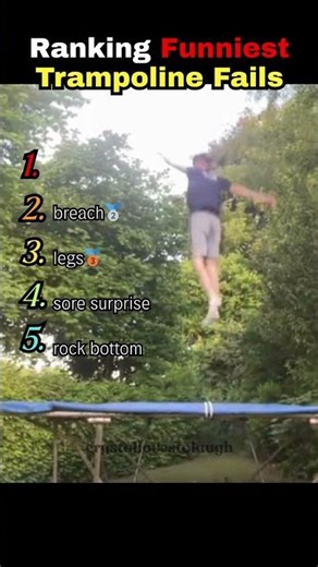 Ranking The Funniest Trampoline Fails 😂😂