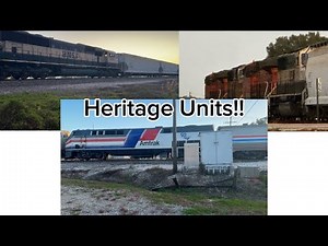 (Heritage Units!) Railfanning at the UP/BNSF Subdivision
