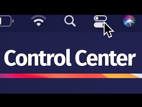 Where is the Control Center in Mac?