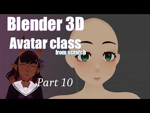 Part 10 How to texture paint your base model | VTuber VRchat Avatar .etc