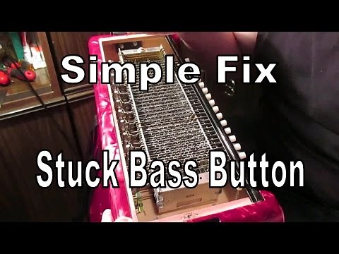 Accordion Repair - Stuck Bass Button (Simple Fix At Home)