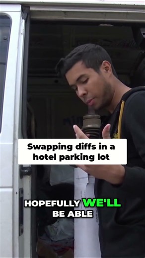 Roadkill Diff Swap: Tonight's Hotel Parking Lot Challenge! #shorts