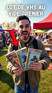 12K views · 535 reactions | J’ai trouvé un lot de 3 VHS de vieux films pour 3 € en vide-grenier ! ️ #videgrenier #brocante #vhs #collection #cinema #films #rétro #nostalgie #années90 #années80 #trouvaille #bonplan #passion #vintage #culturepop #oldschool | Retro Cash | Facebook