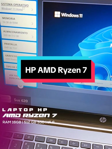 Una HP con Procesador AMD Ryzen 7 #pcpuntocom #comprabolivia #jjsierragar