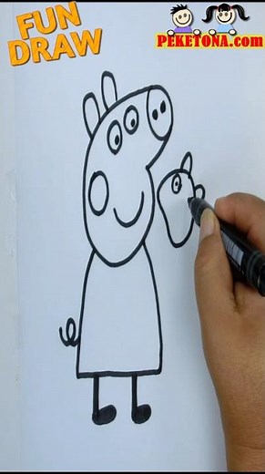 peppa pig y su linda muñeca