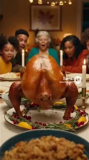 The Twerk-key Takes Over Thanksgiving 😂🦃