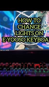 How To Change RGB On E-Yooso Keyboard