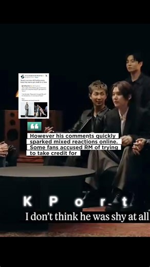 Support or credit-taking?#bts #rm #jungkook #interview #rollingstone #news #kpop #shorts #fyp