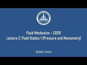 2. Pressure and Manometry