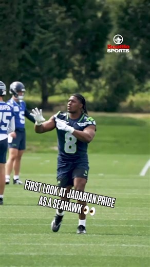 Seattle’s 1st-Round pick’s first action as a Seahawk 👀