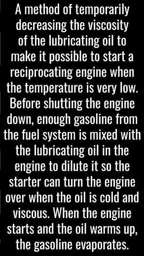 OIL DILUTION
