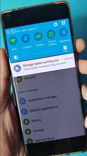 Storage Space Running Out | How To Fix #storage Space Running Out Error In #android #shorts