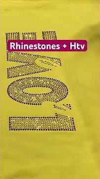 How to Heat transfer Vinyl with Rhinestone