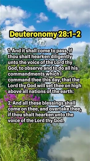 When You Obey, Blessings Overtake You! | Deuteronomy 28:1–2 #quotes #faithinjesus #subscribers